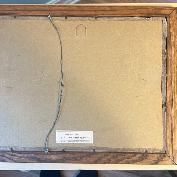 Vintage Henk Bos Print Framed Still life With Teapot - Picture 6 of 9